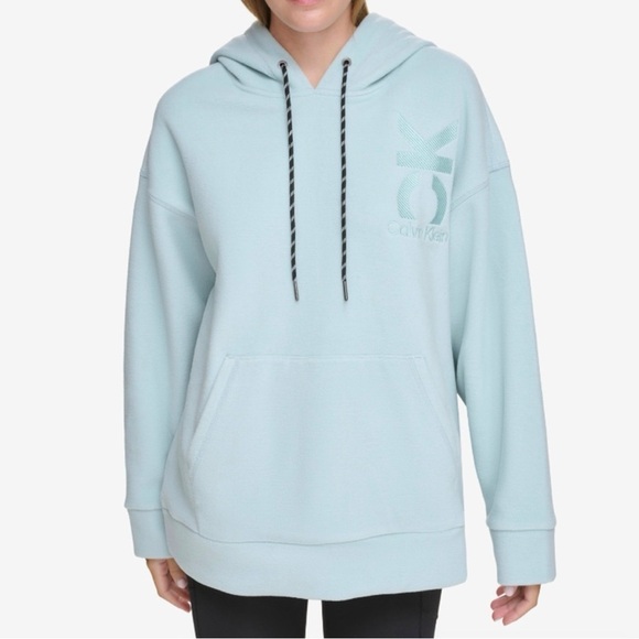 Calvin Klein Performance Women's Embroidered Fleece Hoodie Size XS - Picture 1 of 8